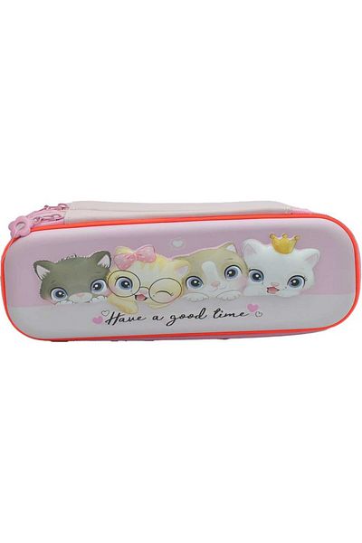 TAROS KIRTASİYE Taros Cat - 2 Eyes Embossed Pencil Case