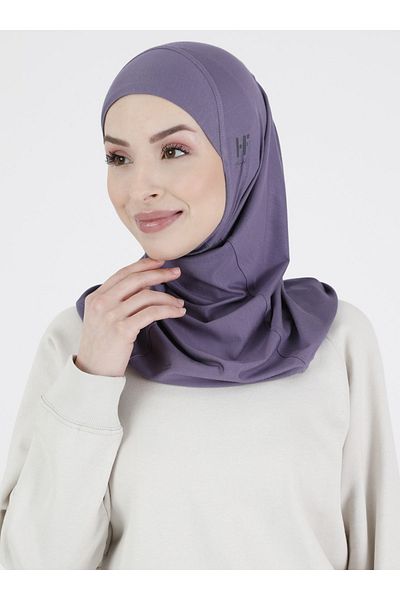 Ecardin Premium Plain Sports Hijab - Athletic Hijab Sport Hijab, Ready Comfortable - Plum