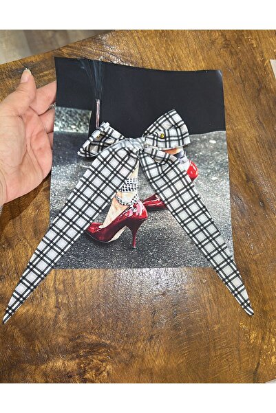 Gönülden Tasarım 23x19 cm Vizuelna aplikacija za devojčice - 3D mašna za ruku