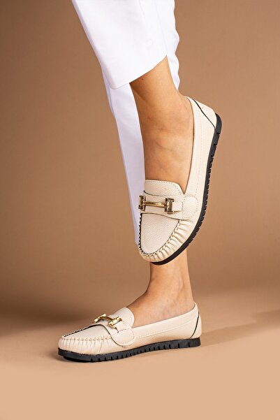 AGACE Γυναικείες μπαλαρίνες με κούμπες