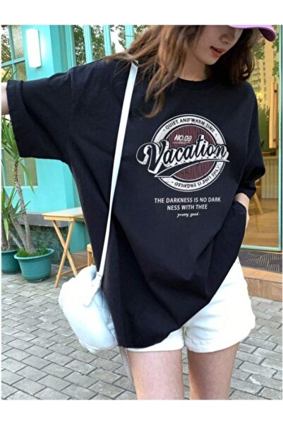 MOONBULL Μπλουζάκι Unisex Oversize Vacation Printed