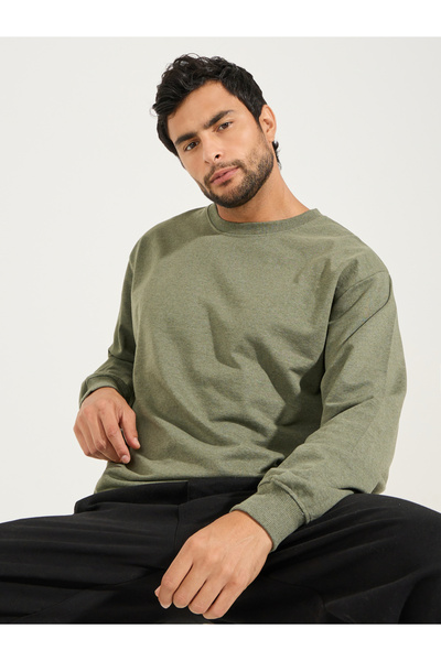 Styli Relaxed Fit Cotton Terry Sweatshirt