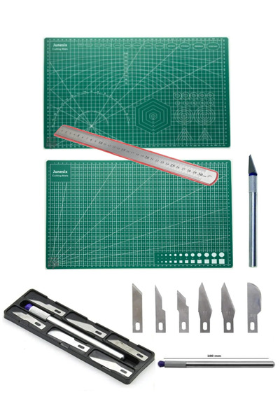 arttone 7 Parça Hobi Kretuar A4 Kesim Matı Set