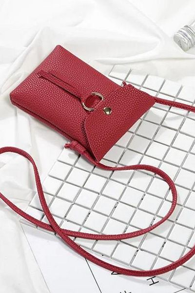 Defnella Crossbody Phone Shoulder Bag with Snap Flip Gold Accessories