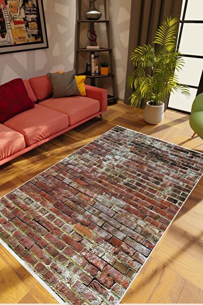 10 Post Online Taş Mermer Eskitme Tuğla Desen Kahverengi Kaydırmaz Kesme Yıka...