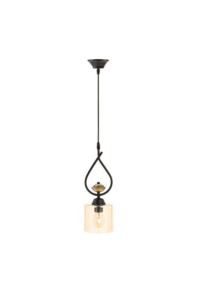 Correx Black Droplet Glass Pendant Lamp - 80 cm