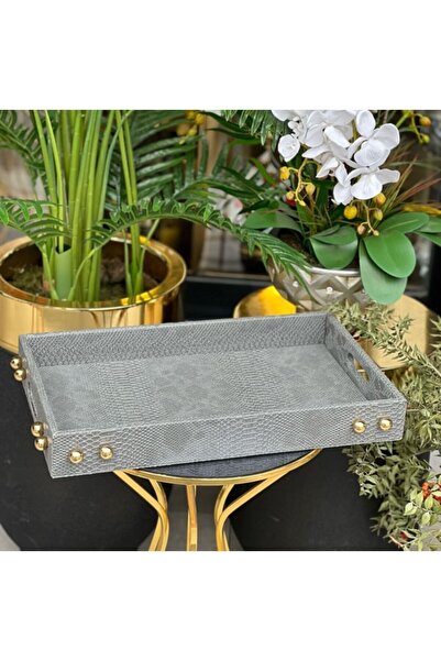 PELLE DESİGN deri tepsi dekoratif