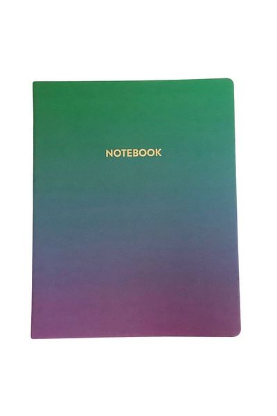 blume Ευέλικτο Κάλυμμα Gradient Green Purple Acar Thermo Notebook - 20*25 cm Χωρίς γραμμή