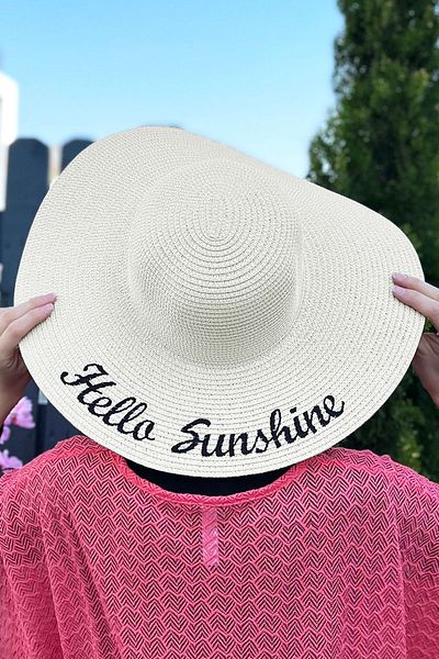 Remsa Mayo Hello Sunshine Ecru Straw Hat - RŞ-22