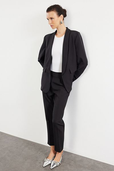Trendyol Collection Black Blazer Jacket and Woven Trousers Set - TWOAW25AU00116