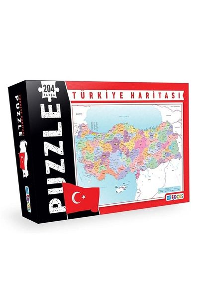 Blue Focus Puzzle Türkiye Map (bf049) (204 Pieces)