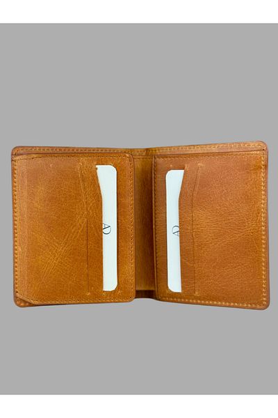 Ahıska Deri Мъжки портфейл с джоб за карти Ahıska Crazy Leather 604