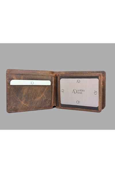 Ahıska Deri Men's Wallet - Genuine 1720 Model