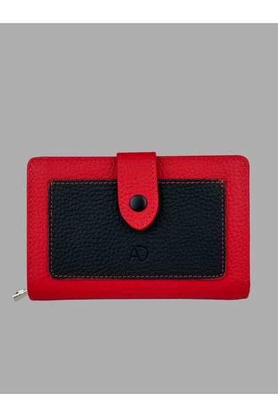 Ahıska Deri Ahıska Colorful Women's Leather Wallet with Coin Purse 60042