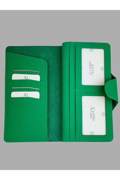 Ahıska Deri Πορτοφόλι πολλαπλών καρτών Unisex μοντέλου 2004