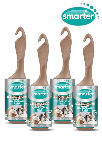 SMARTER Lint Collector Roller 4 Pieces Coconut