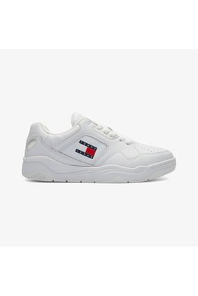 Tommy Hilfiger Tommy Jeans Leaer Outsole Color Erkek Beyaz Sneaker Fiyat Yorumlar Trendyol