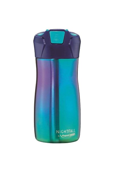 Maped Picnic Nightfall 430 ml Blue Steel Flask with Straw871299