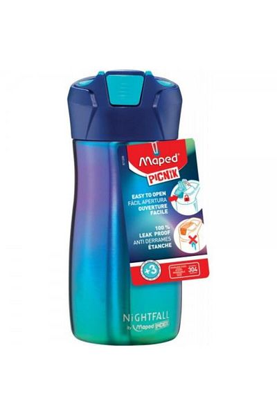 Maped Picnic 430ml - Steel Flask, Nightfall Blue