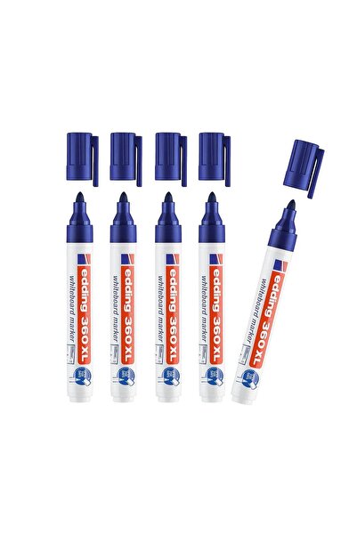 Edding 360 Xl Beyaz Tahta Kalemi 5 Adet Mavi
