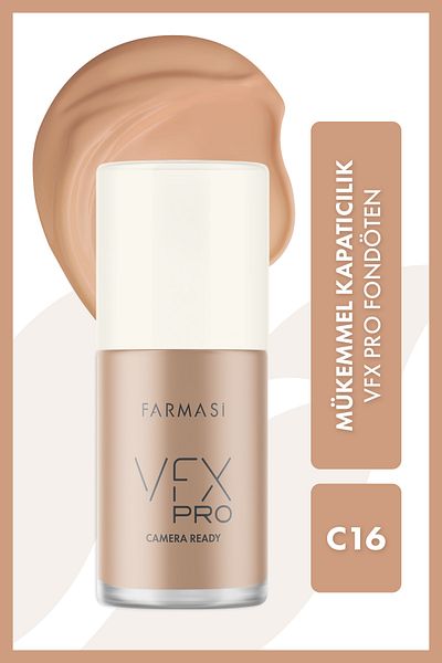 Farmasi Vfx Pro Camera Ready - 30 ml Foundation C16