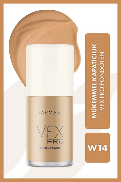 Farmasi Vfx Pro Camera Ready Foundation W14 30 Ml