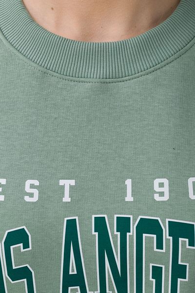 MODAGEN Φούτερ με λαιμόκοψη Unisex Mint Green Los Angeles