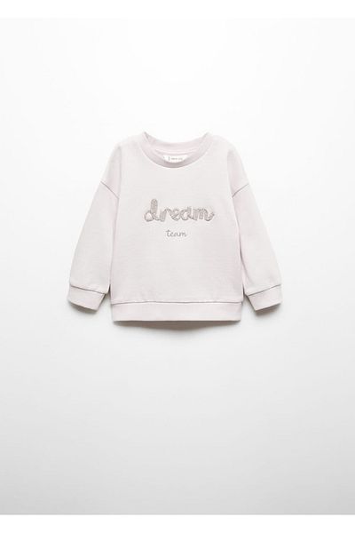 MANGO Baby Hanorac cu text brodat