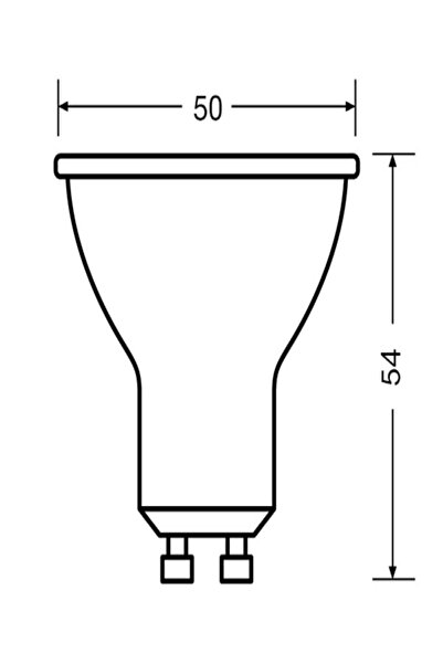 Ledvance 6.9w = 80w Eşdeğer Gu10 Duylu 3000k Gün Işığı (AÇIK SARI) 575 Lümen Led Spot Ampul
