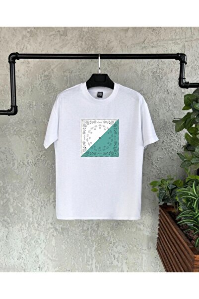 BİKOMBİNE Λευκό ανδρικό μπλουζάκι - Carpet Printed