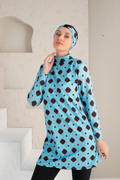 DONEX 1218 Πλήρως καλυμμένο μαγιό Lycra Hijab