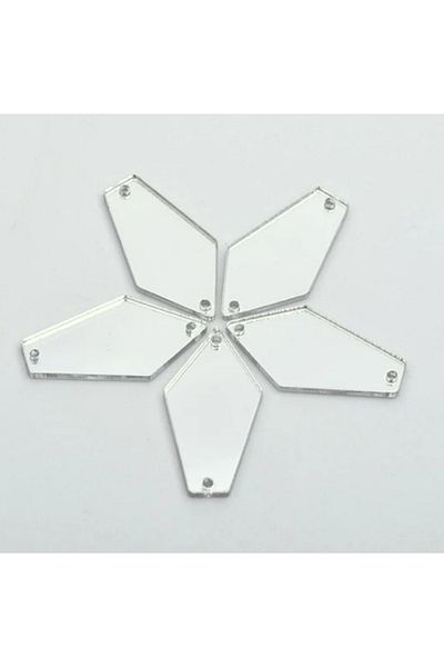YENİ HEDİYELİK DÜNYAM 2cm 30 Pcs Henna Keepsake - Acrylic Material Perforated Adhesive
