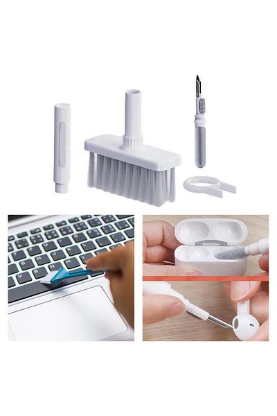 optana 5in1 Wireless Bluetooth Player Headset Keyboard Phone Camera Lens Cleaning Brush Pen