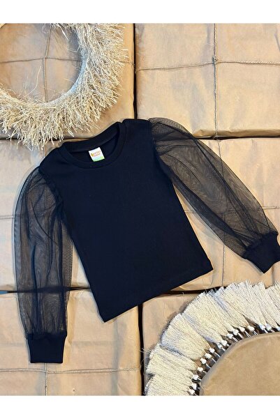 Portakal Bebek TÜLLÜ UZUN KOLLU BLUZ