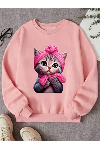 Machetta mačka Štampano Dječja Oversize kroj majica sa kapuljačom