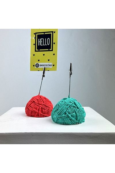 Melouro Ball Tuber Note Holder Set of 2 ( Coral - Ice Green )