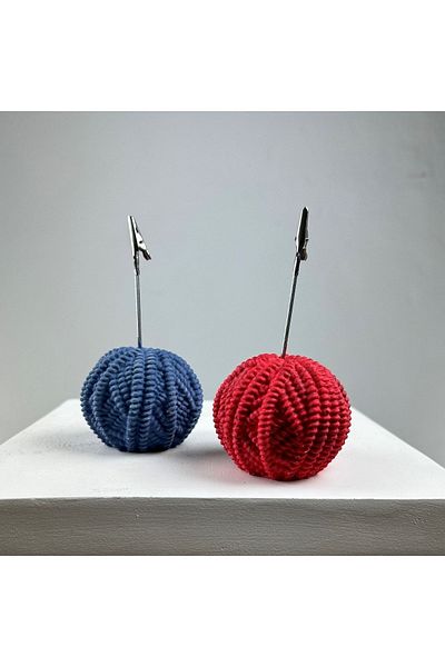 Melouro Yumak Note Holder Set of 2 ( Grey Blue - Red )