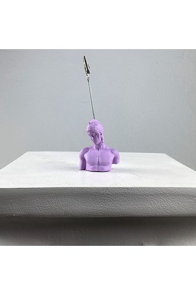Melouro Lilac Color Ares Sculpture Note Holder