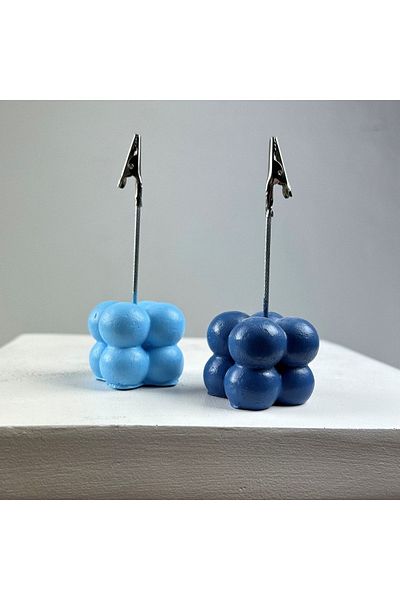 Melouro Bubble Note Holder Set of 2 (Light Blue - Gray Blue)