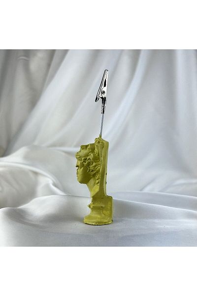 Melouro Mold Green Perseus Sculpture Note Holder, Photo Holder