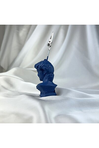 Melouro Gray Blue David Sculpture Note Holder, Photo Holder