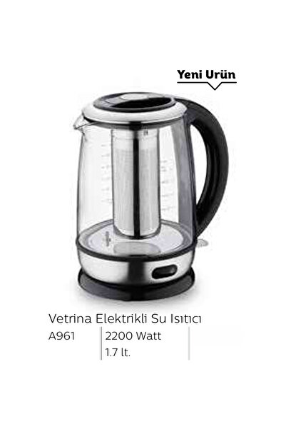 KORKMAZ Vetrina Elektrikli Su Isıtıcı 1.7lt