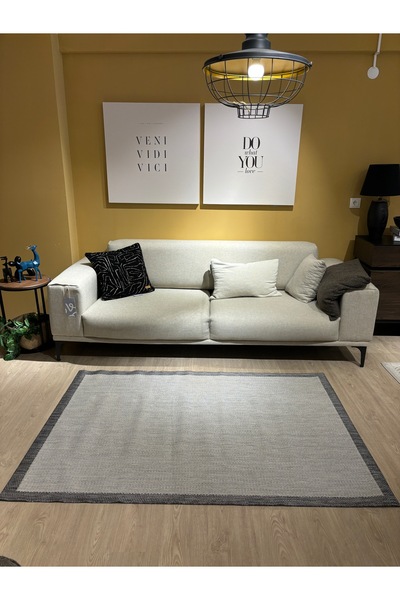 MaVaux Jüt Sisal Şönil Kaymaz Dokuma Taban Tozsuz Kilim Halı