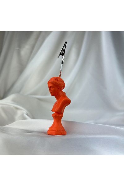 Melouro Orange Venus Sculpture Note Holder, Photo Holder