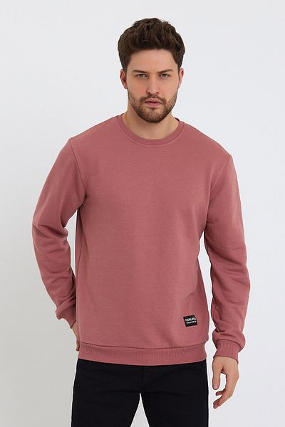 Avones Ανδρικό φούτερ Crew Neck Relaxed Regular 3 Thread Cotton