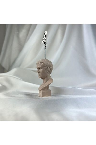 Melouro Cream Agrippa Sculpture Note Holder, Photo Holder