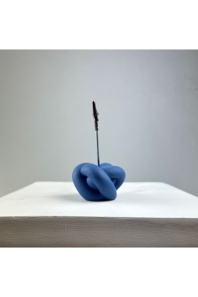 Melouro Gray Blue Knot Note Holder