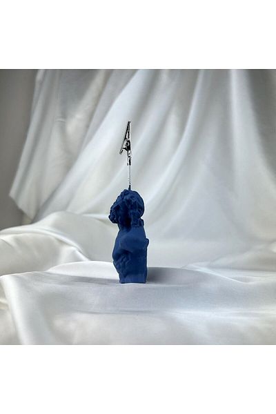 Melouro Gray Blue Laocoon Sculpture Note Holder, Photo Holder