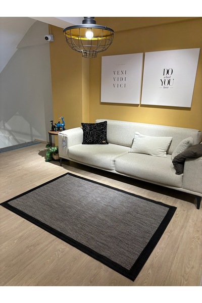 MaVaux Jüt Sisal Şönil Kaymaz Dokuma Taban Tozsuz Kilim Halı