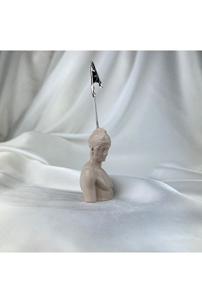 Melouro Cream Ares Sculpture Note Holder, Photo Holder